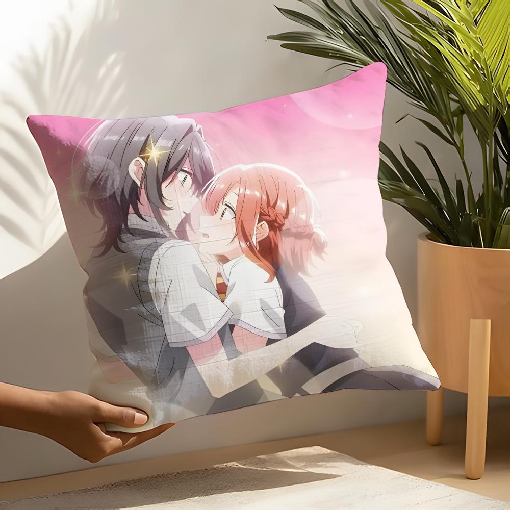 Hikikomari Kyuuketsuki No Monmon Pillow Case Linen Cushion Covers For Decorative Sofa Home Pillows Case Car Chair Pillows Cases
