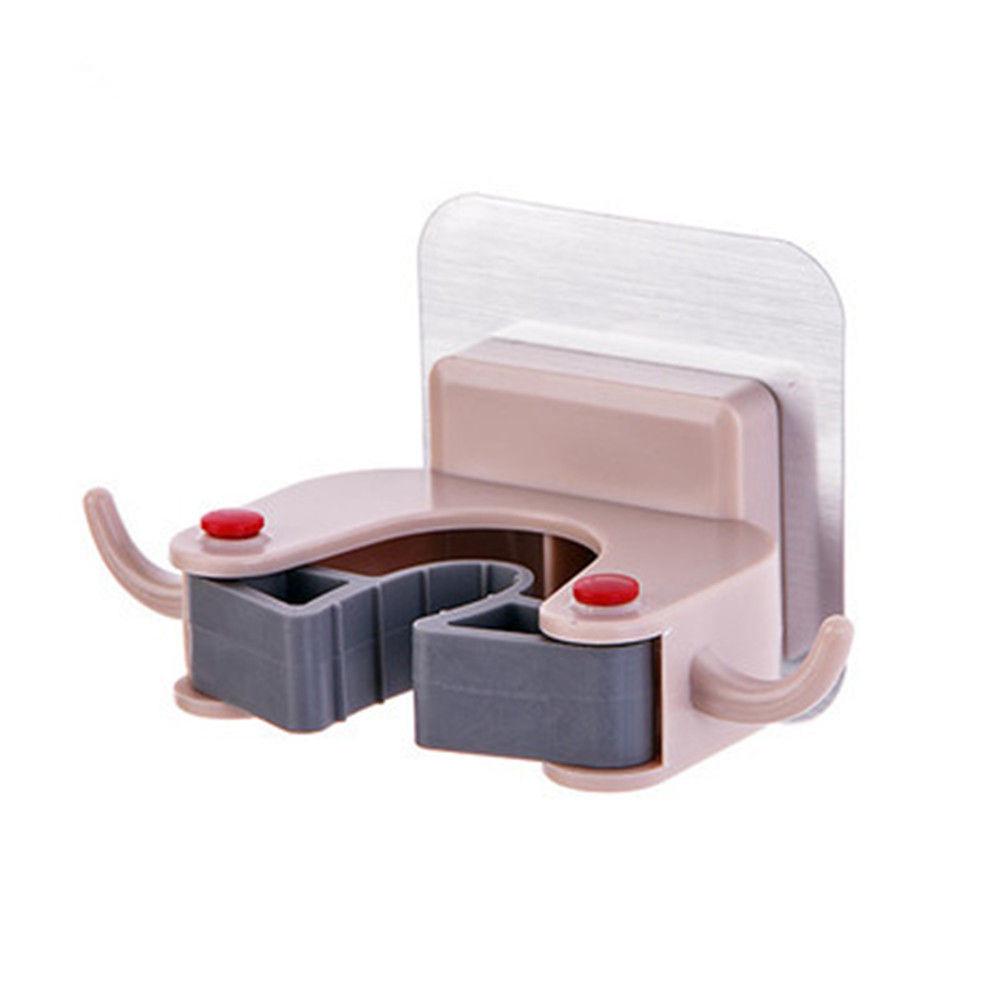 Wall Mounted Mop Organizer Holder Brush  Hanger Storage Rack Kitchen Hook