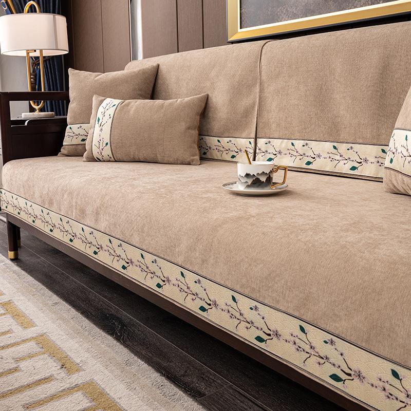 Kanepe Minderi Dört Mevsim Evrensel Kanepe Kılıfı Çin Stili Minder Kaymaz Kılıf Masif Ahşap Gül Ağacı Minder Sırt Havlusu