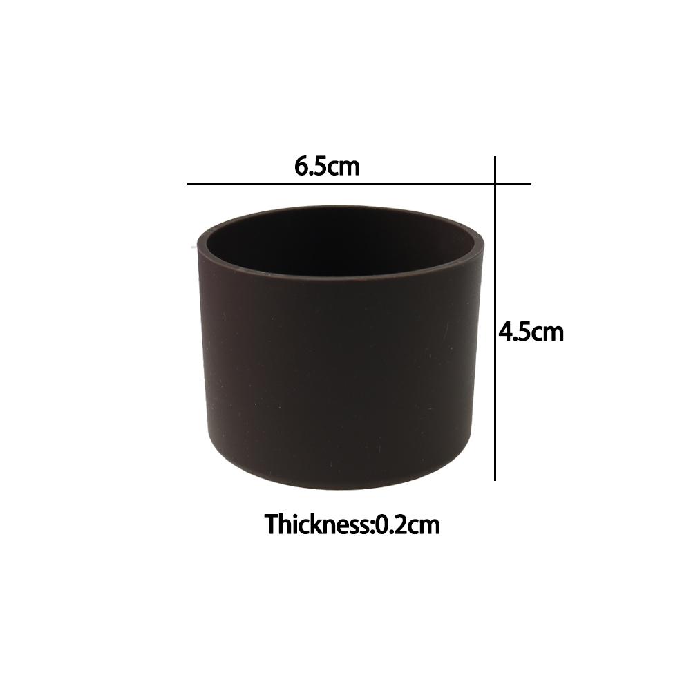 For Better Life 1Pc 6.5cm Soft Silicone Cup Bottom Sheath Protector Sleeve For Glass Water Tea Bottle Anti Damage Accessories