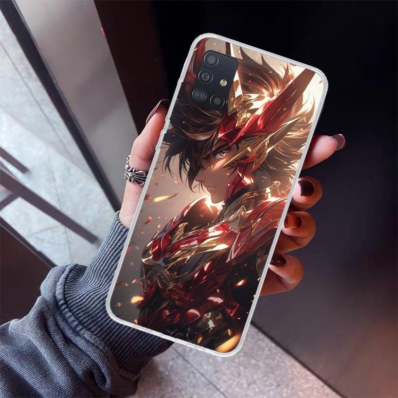 Saint Seiya Cool Phone Case For Samsung Galaxy A52 A51 A50S A32 A22 A12 A02S A72 A71 A31 A70 A30S Note 20 Ultra 10 Plus S10 Gala