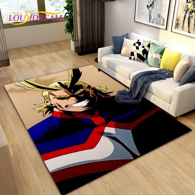 My Hero Academia, Japan Anime Area Rug,Carpets Rug for Living Room Bedroom Sofa Doormat Decoration,Kids Play Non-slip Floor Mat