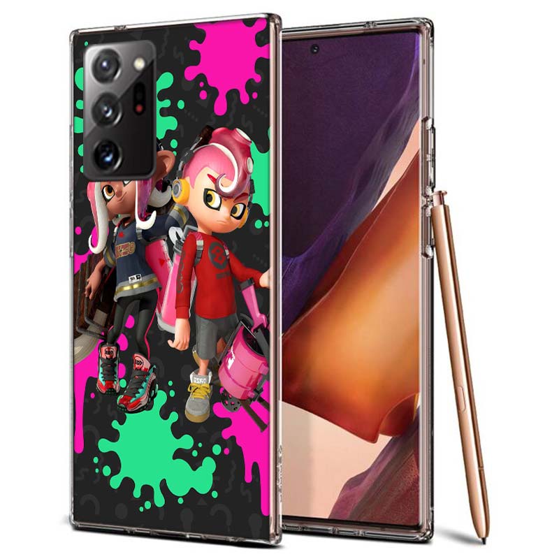 Game S-Splatoons Phone Case for Samsung A55 A35 A25 A15 A07 A05S A16 A17 A26 A36 A37 A56 A57 Galaxy Note 20 10 A50S A71 A51 A31