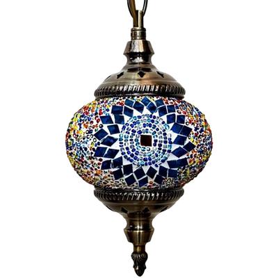 Mosaic Pendant Light E27 Turkish Retro Lighting Romantic Exotic Turkish Style Classical Homestay Chandelier for Bar Home Hotel