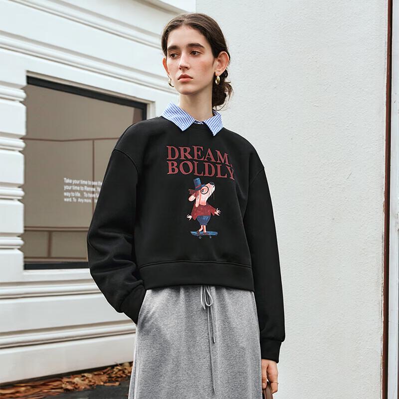 

Olrain Women s American Retro Print Sweatshirt S