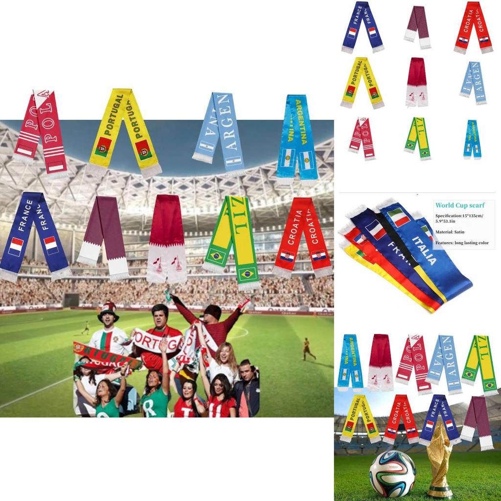 Zeigen Sie Ihre Unterstützung für Katar 2022 mit unserem Quastenschal im Nationalthema!