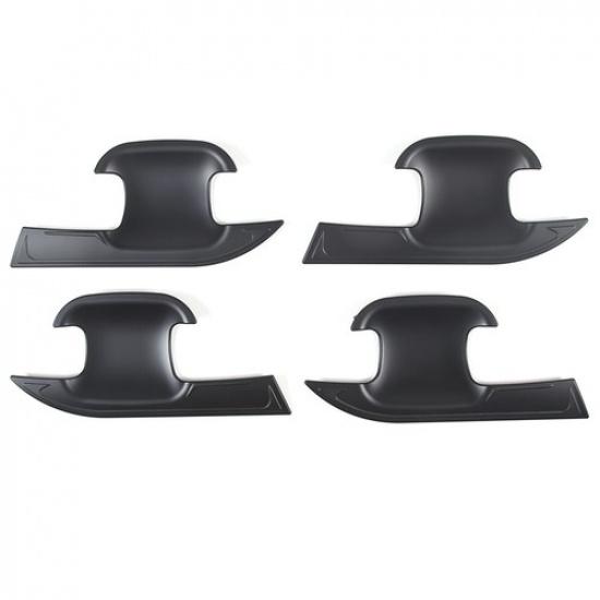 Matte Black Exterior Door Bowl Cover Trim Decor Bezels for Ford Ranger