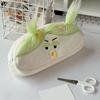 Funny Fried Hair Pencil Case DIY Long Hair Doll Pencil Case Box Large Capacity Zipper Organizer Storage Bag Stationery Organizer