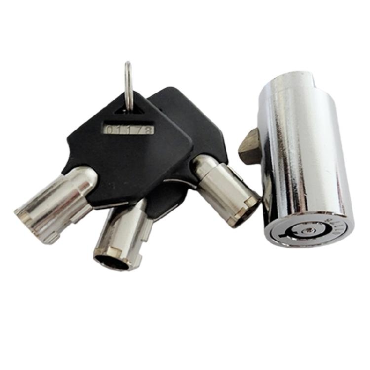Universal Vending Machines Lock Cores Industrial Equipment Lock Cores Replacement Zinc Alloy Tubular Key Lock Enduring