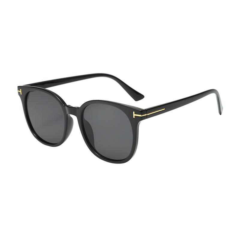 Green Frame Round Dopamine Sunglasses Uv Protection For Men And Women серый