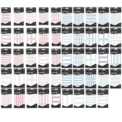 Petit Fancy Label Stickers (10ea Each) Index Label / Category Label / Office Label / Tag Stickers / Marking Tools / Tag for Index - 48 Options