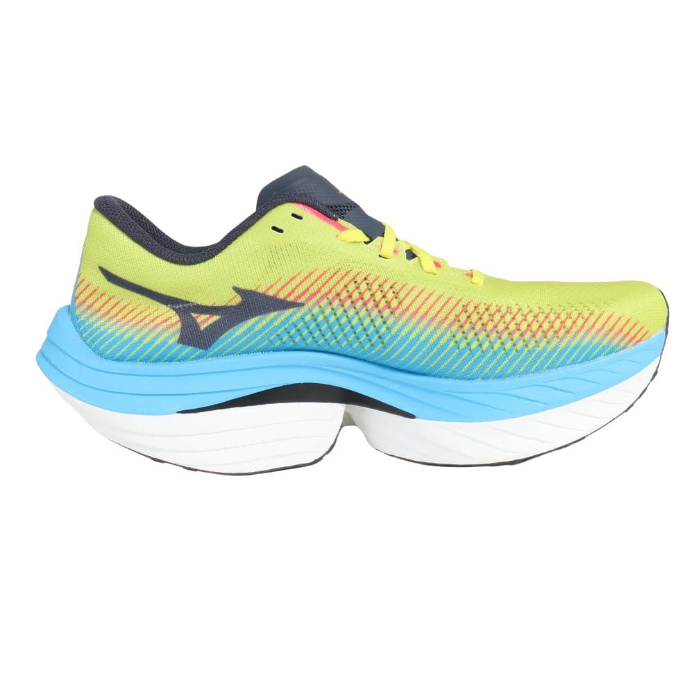 Laufschuhe Wave Rebellion PRO Gelb x Schwarz x Blau cm 2E [Mizuno] (Asymmetrisch) 27,0