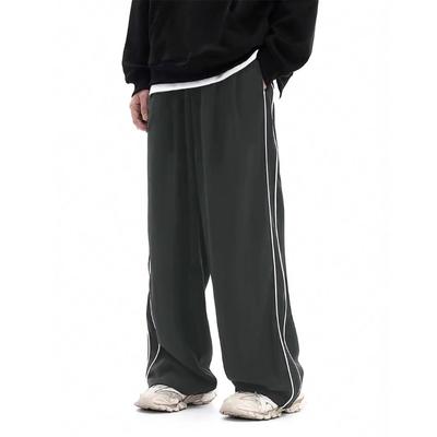 Sports Casual Pants Retro Sweatpants Trend Straight Loose Wide-leg Trousers