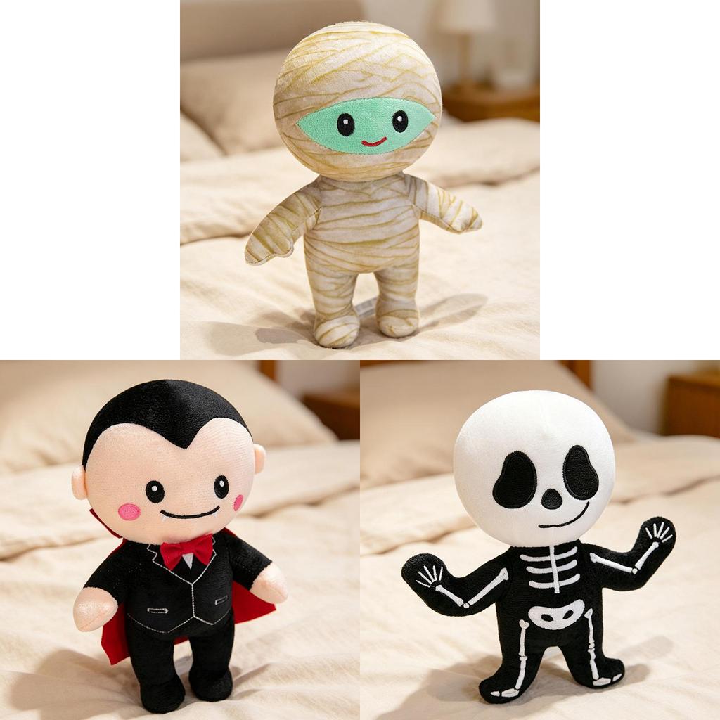 Halloween Plush Ghosts Pack Soft Cotton Stuffed Dolls For Party Decor Gifts