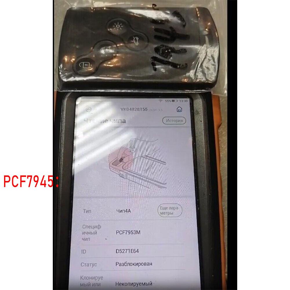 Smart Card Car Key 4 Buttons PCF7945/PCF7953 4A Chip 433Mhz for Renault Clio 4 Captur Passive Keyless Go Entry Remote HandsFree