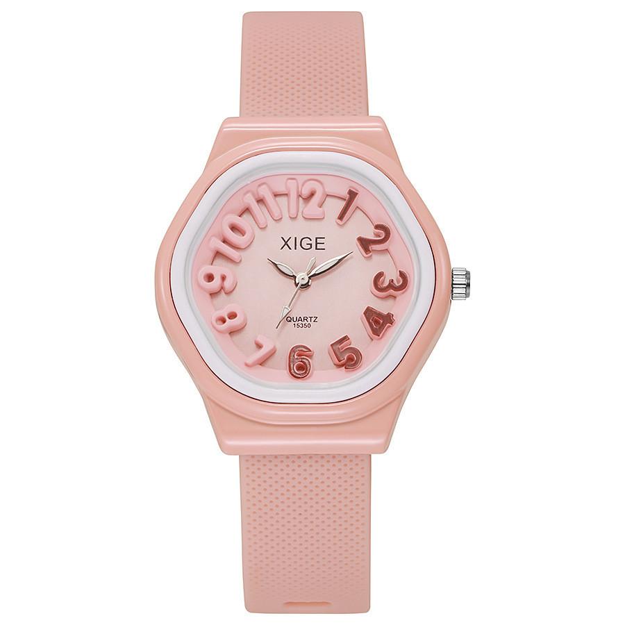 Silicone Quartz Watch For Women Cartoon Dial With Logo Customization