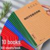 Bezdrátový notebook s kraftovým obalem, ideální pro studenty, A5 měkká vazba, silný linkovaný B5 deník/zápisník