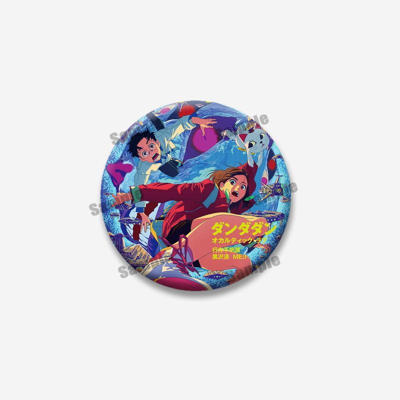Ken Takakura Seiko Ayase Momo Ayase Soft Button Pins Cute Cartoon Character Badge Handmade Round Brooch for Backpack Accessories