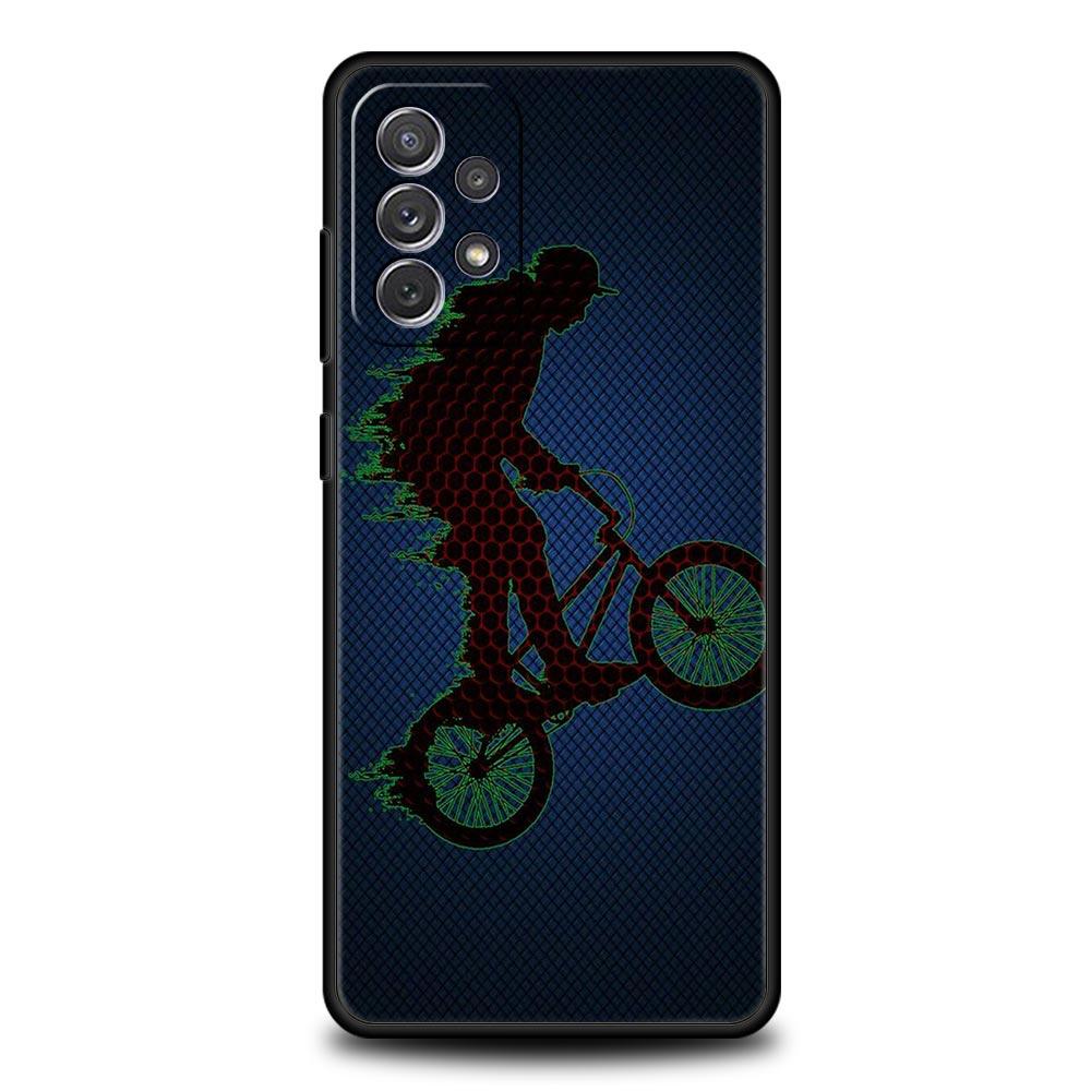 Mountain Bikes Cycling Phone Case For Samsung Galaxy A13 A51 A71 A41 A31 A21S A11 A03S A12 A32 A52 A22 A23 A33 A53 A73 5G Cover
