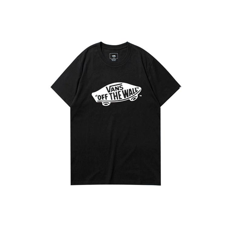 Vans ТИШКА SS Футболки Унисекс Круглый вырез Умеренный Прямой крой VN0A4MM7BLK S