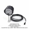 Faro Elettrico Nero per Bicicletta per Sistemi di Motore Centrale BBS01 / BBS02 / BBSHD per la Guida Notturna