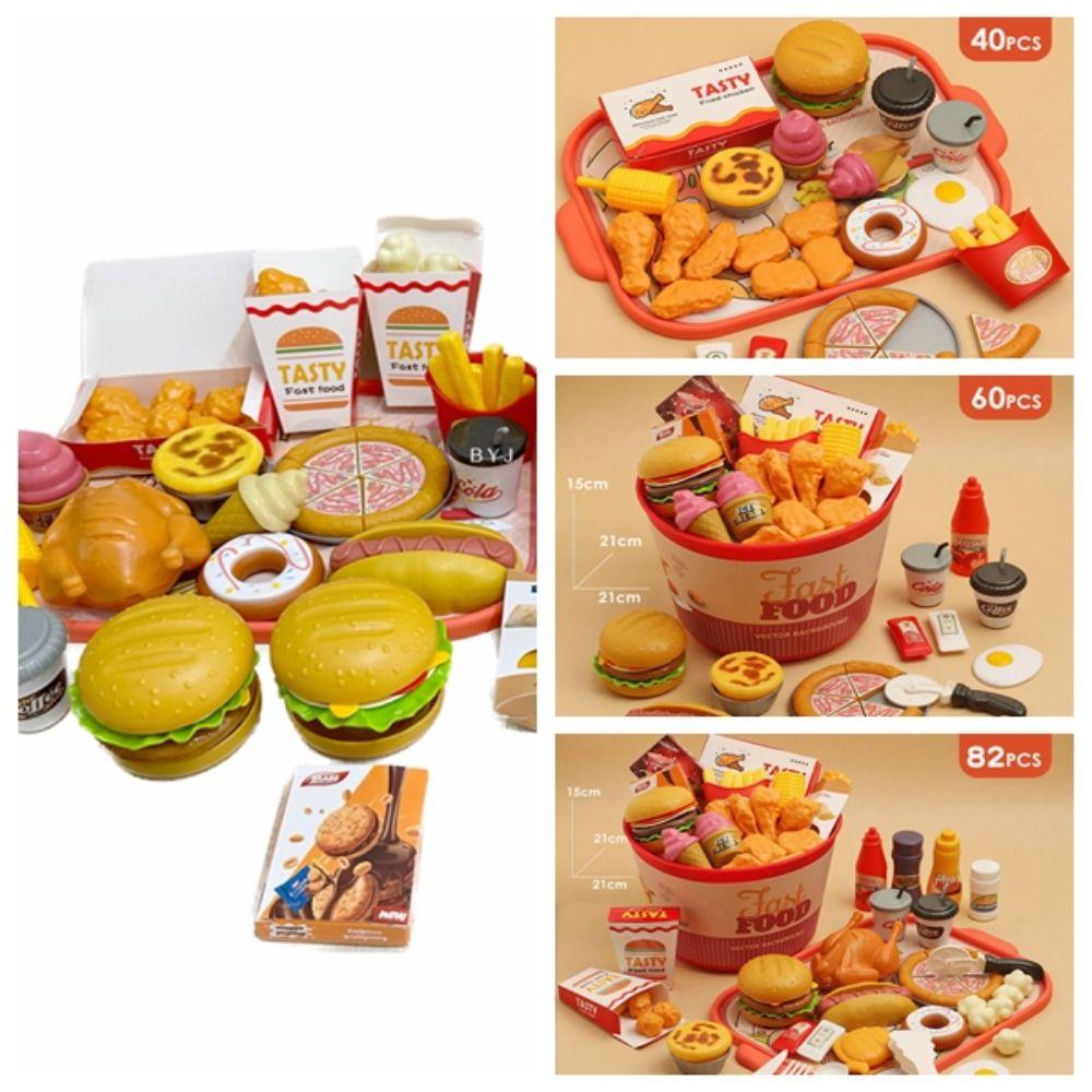 

Жареная курица Бургер Симуляция Пищевые игрушки Детские ролевые кухонные игрушки Развитие способностей