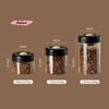 Transparent Glass Coffee Beans Storage Jar Vacuum Sealed Moisture-Proof Air Extraction Airtight Container for Household Food