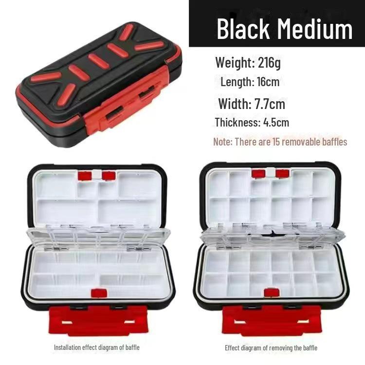 Multi-functional Fishing Tackle Box for Hooks, Lures, Tools, and Jewelry Storage