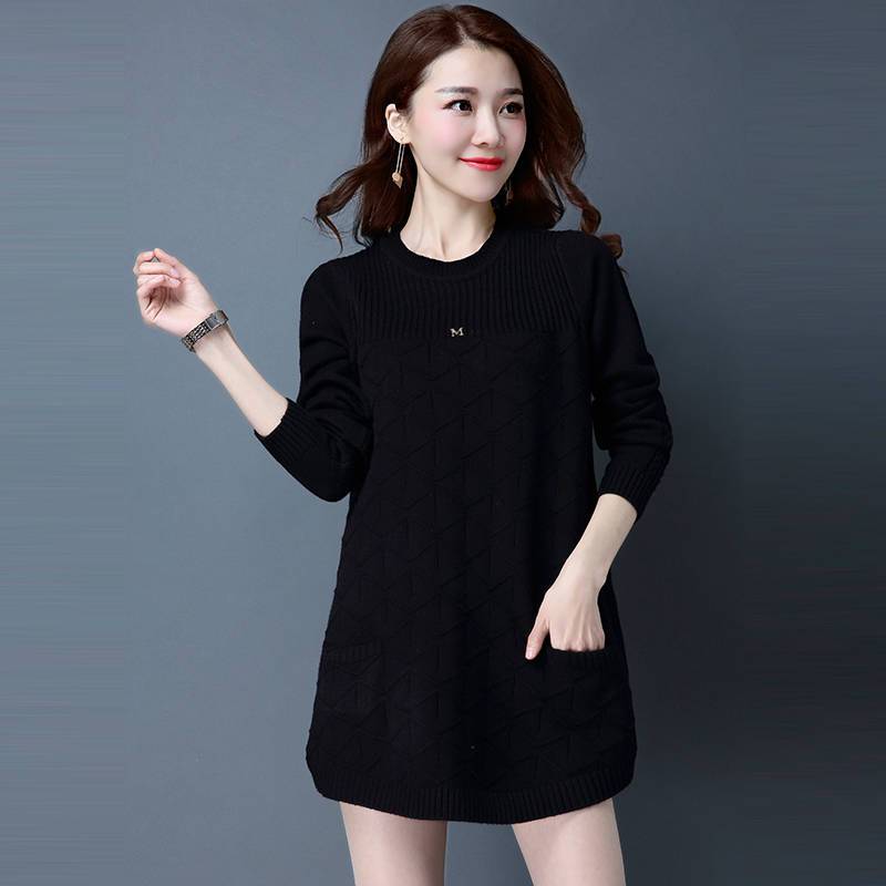 Women Autumn Winter Long Sweater Pullover Female Loose Long-Sleeved Bottoming Shirt Knitwear Sweaters Lady Tops
