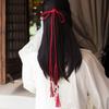 New Chinese Style Women's Tassel Hairbands Retro Hanfu Red Hair Rope Braided Bow Girl Headband Hair Accessories Headdress