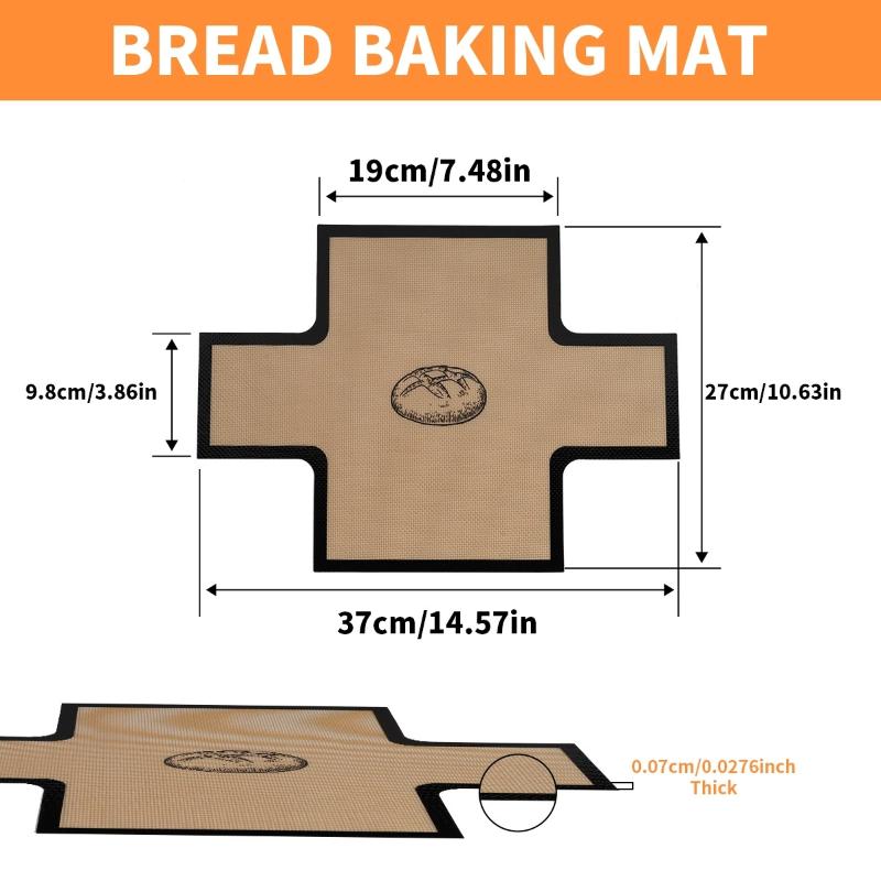 Silicone Bread Baking Pan Liner, Reusable Non-Stick Bread Baking Pan Mat, Silicone Baking Mat, Bread Baking Pan, Heat Resistant