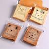 100Pcs Transparent Self-adhesive Cute Cartoon Animal Bread Paste Pineapple Buns Baked Sliced Toast Packaging Bags