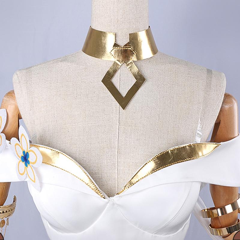 Hra Honkai Star Rail Tribios Tribbie Cosplay Kostým Dospělý Tribbie Bílé Dámské Šaty Halloween Karnevalová Párty Oblek