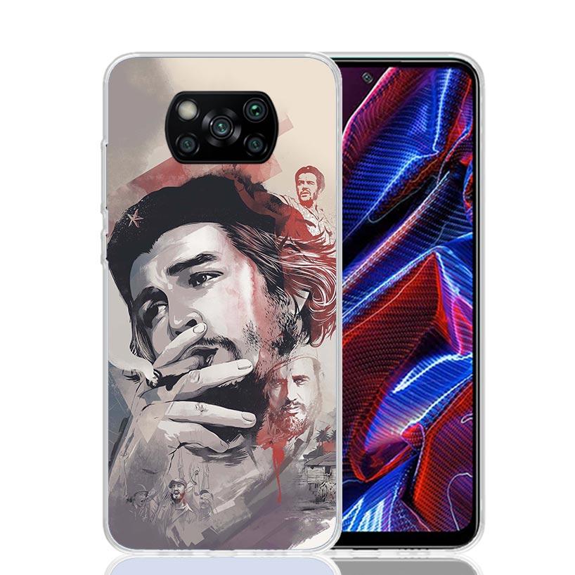 Che Guevara Cigarett Phone Case For Xiaomi Poco X7 X6 X5 Pro F7 Ultra Redmi 15C 15 13 13C 12 12C 10 10A 10C 9 9A 9C 9T Cover Poc