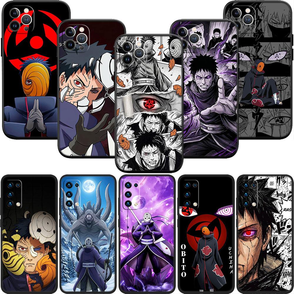 LO75 NARUTO Uchiha Obito Soft Shell Phone Case for Samsung Galaxy S20 S21 S22 Ultra FE + Plus A21S A22 A24 A25 A26 A30 A30S A31