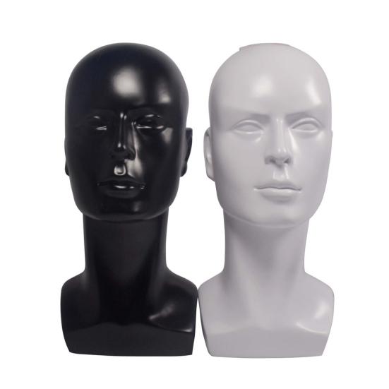 Manichino Testa di Plastica Uomo Multi-Uso Modello Maschera Occhiali Cappello Parrucca Espositore Oggetti di Scena