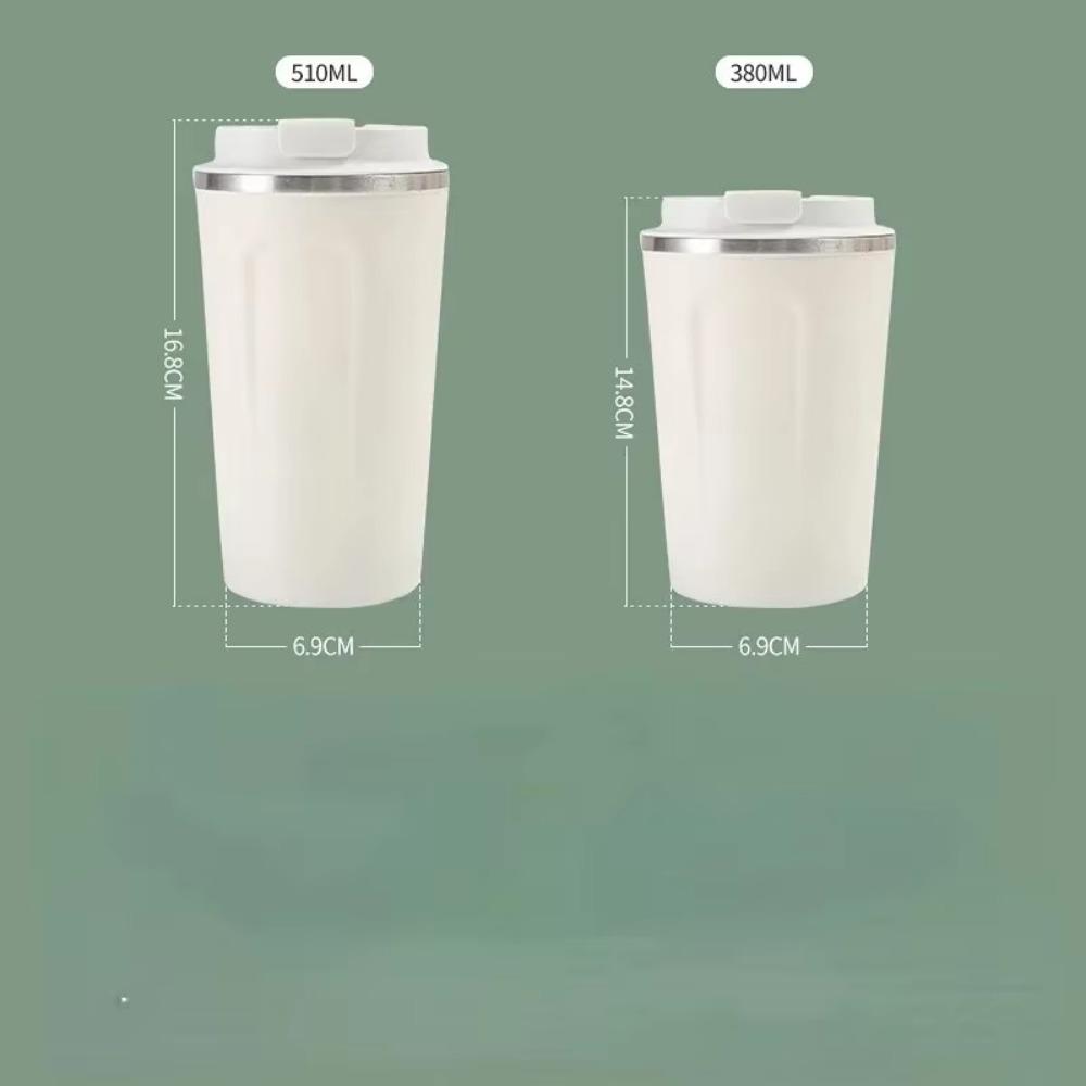 2025 380/510ML Travel Stainless Steel Coffee Cup Thermal Mug Leak-Proof Thermos Bottle Tea Coffee Mug Vacuum Flask Insulated Cup