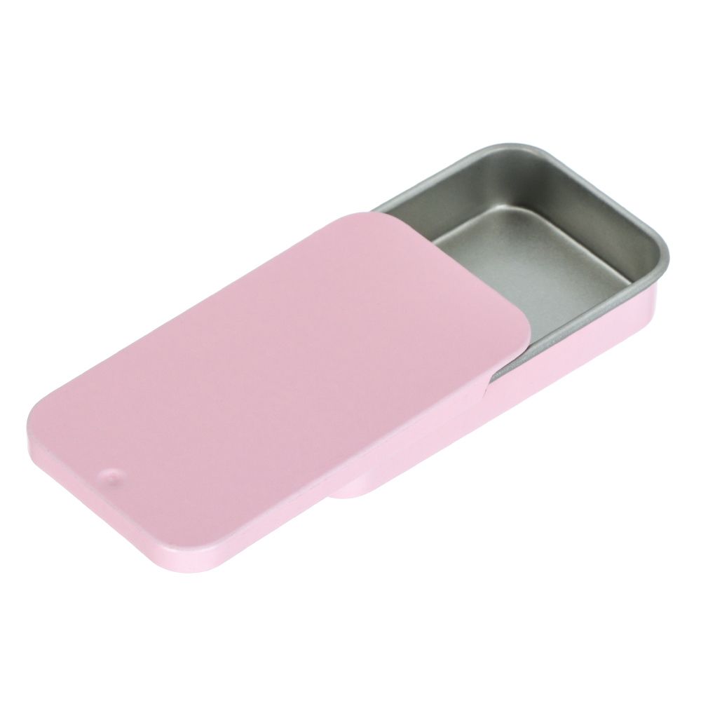 Slide Cover Storage Kit Container Home Organizer Storage Box Mini Iron Box Rectangular Pill Cases