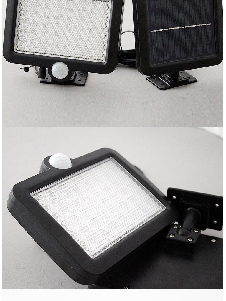 Outdoor Solar Motion Sensor Wall Lights with Remote Control for Courtyard and Corridor