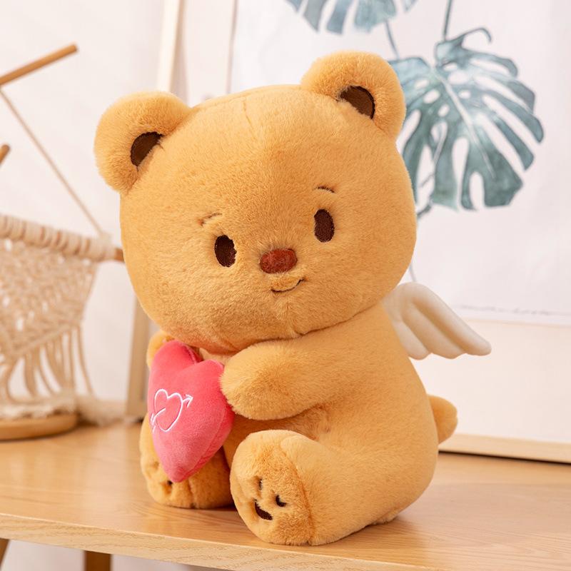 Cute Cute Angel Bear Doll Plush Toy Doll Children Sleeping with Pillow Gift Rag Doll