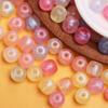 100pcs 9.7*10.8mm 8 Colors Acrylic Round Loose Beads for Bracelets Earrings Necklace Jewelry Making Fashion DIY Accessories
