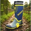 Botas de Construção Impermeáveis para Homem com Biqueira e Lâmina de Aço e Sola de Borracha Antiderrapante