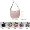 Simple Design Crossbody Bags Portable Nylon Bags Fashionable Solid Color Bags  For Girls