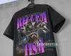Rizz Em With The Tism Vintage Bootleg Shirt, Vintage 90s Funny Raccoon Graphic Shirt, Raccoon Meme Tee, Autism Awareness, Oversize Shirt
