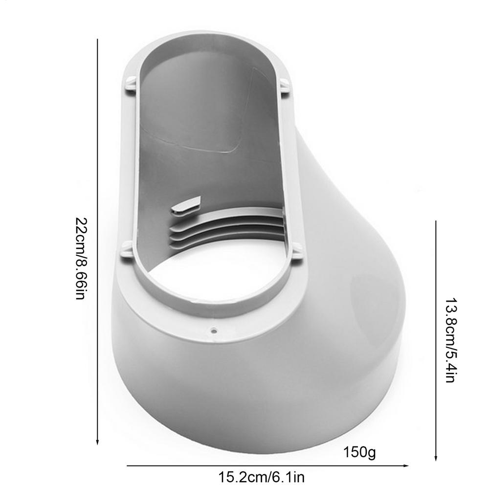 Mobile Air Conditioning Exhaust Pipe AC Hose Connector Air Conditioning Flat Body Duct Interface Portable AC Coupler For Home
