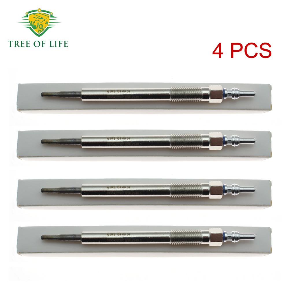 1/2/4X Glow Plug 6731590001 For Ssangyong Tivoli D16F 2015 2016 2017 2018+ ENGINE MAIN WIRING KORANDO(II) (D16DTF) A6731590001