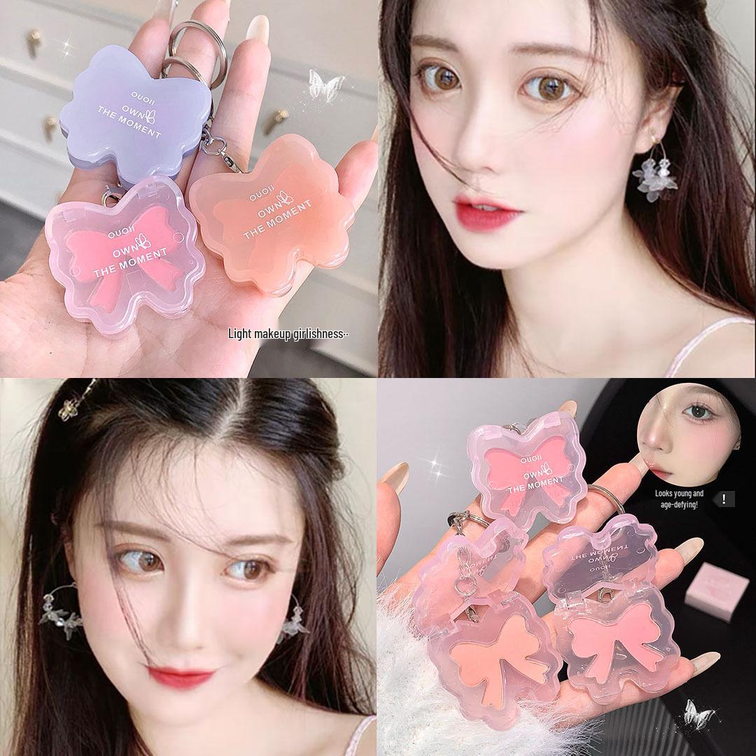 

OUOII Butterfly Blush Matte Cream - Natural, Affordable Makeup for Students and Parties