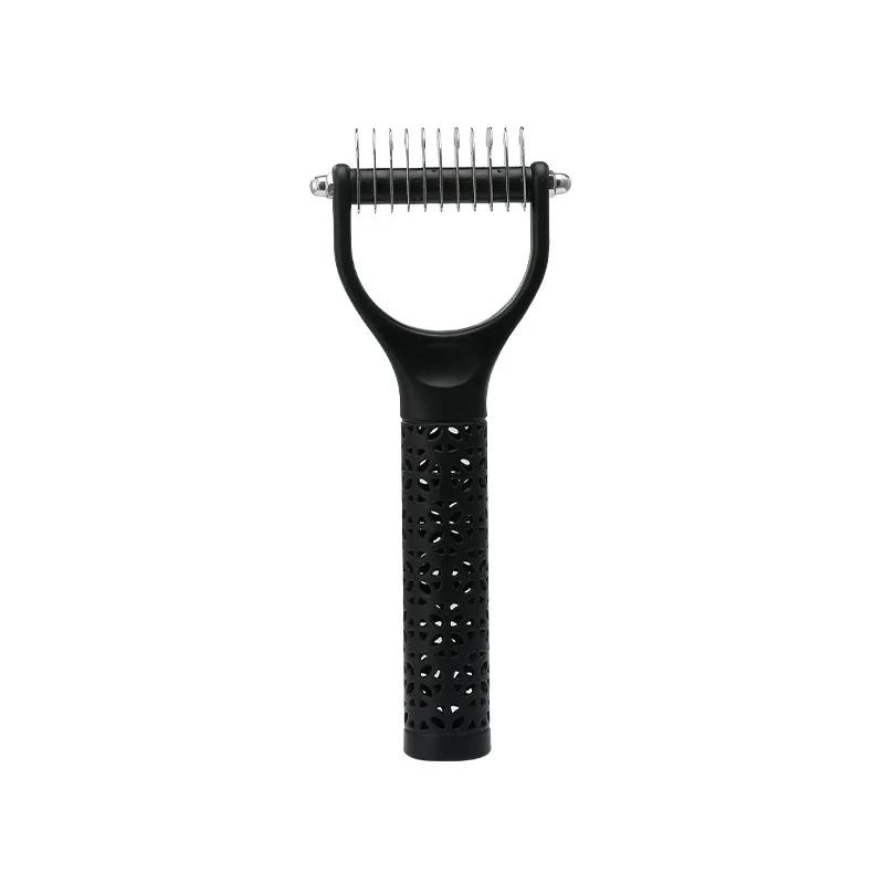 Pet Hair Removal Comb Cat Dog Brush Pet Hair Grooming Tool Hair Shedding Combs Pet Fur Trimming Dematting Deshedding Brush
