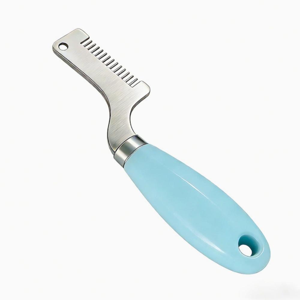 

1pc Plastic Handle Scallion Chopper And Herb Cutter - Efficient Garlic Mincer for Home And Restaurant Meal Prep синий