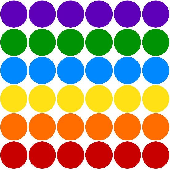 ELECLAND 36 Pcs Classroom Floor Stickers Round Floor Spots Self Adhesive Dry Erase Circles Vinyl Classroom Line Up Dots Classroom Dots for Floor